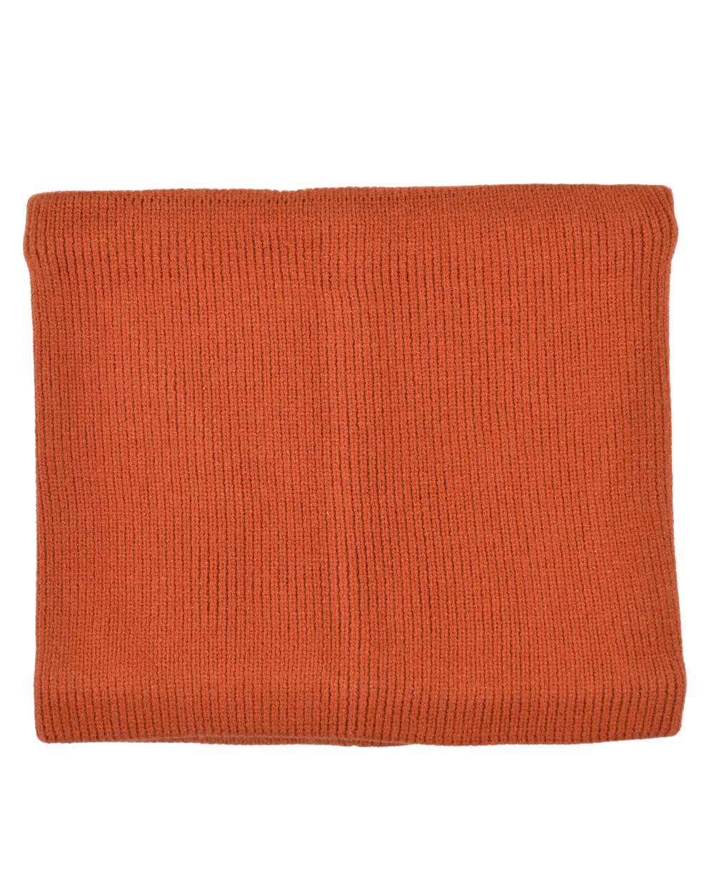 Redwood coloured WeatherBeeta Fleece Lined Snood on white background 