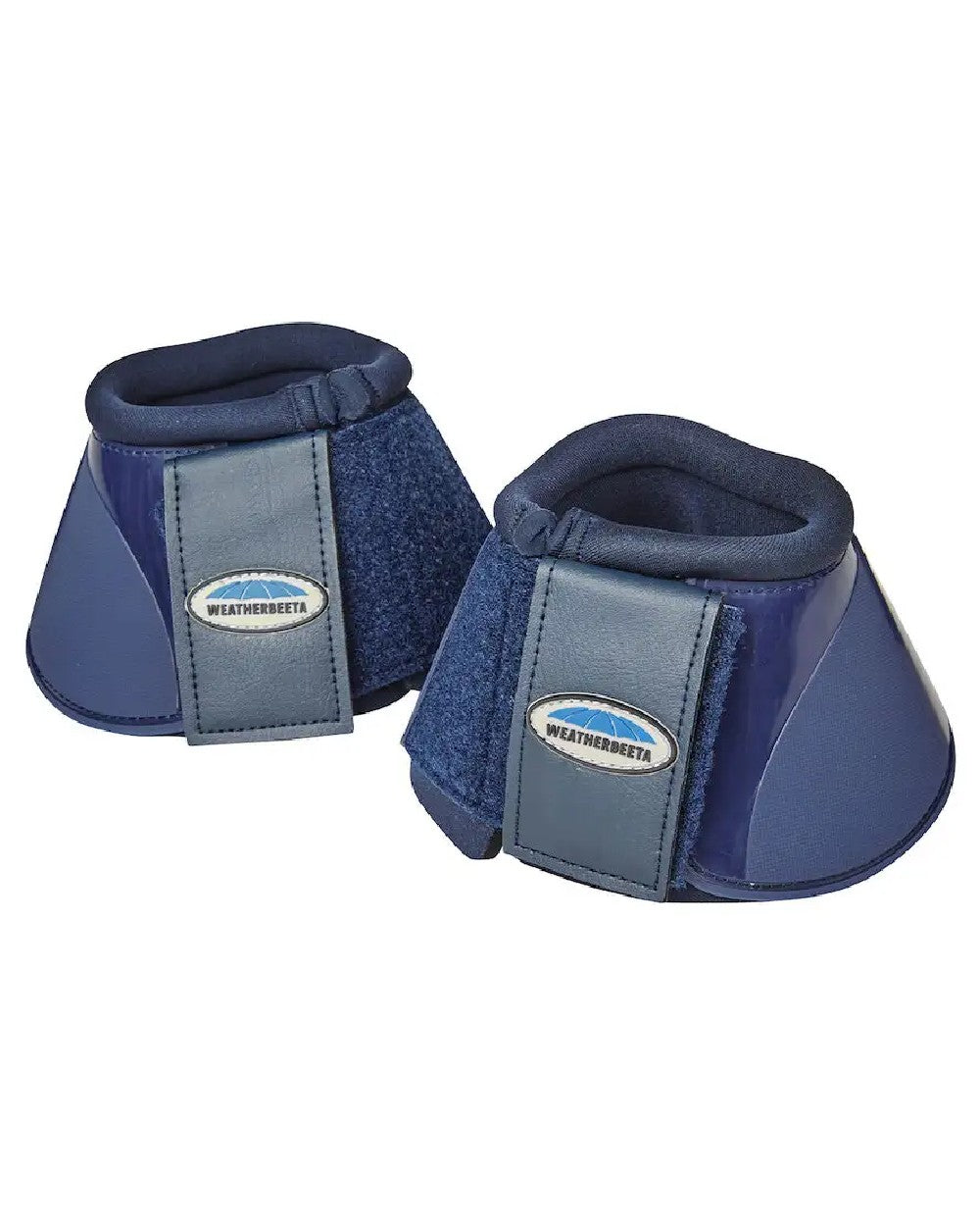 Navy Navy coloured WeatherBeeta Impact Bell Boots on white background 