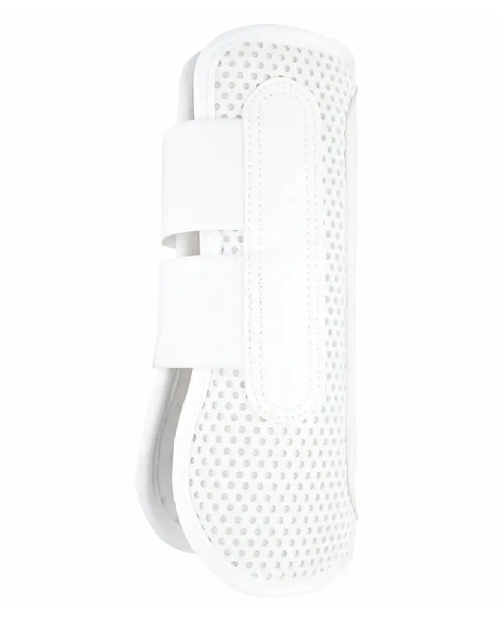 White coloured WeatherBeeta Lite Open Front Boots on white background 