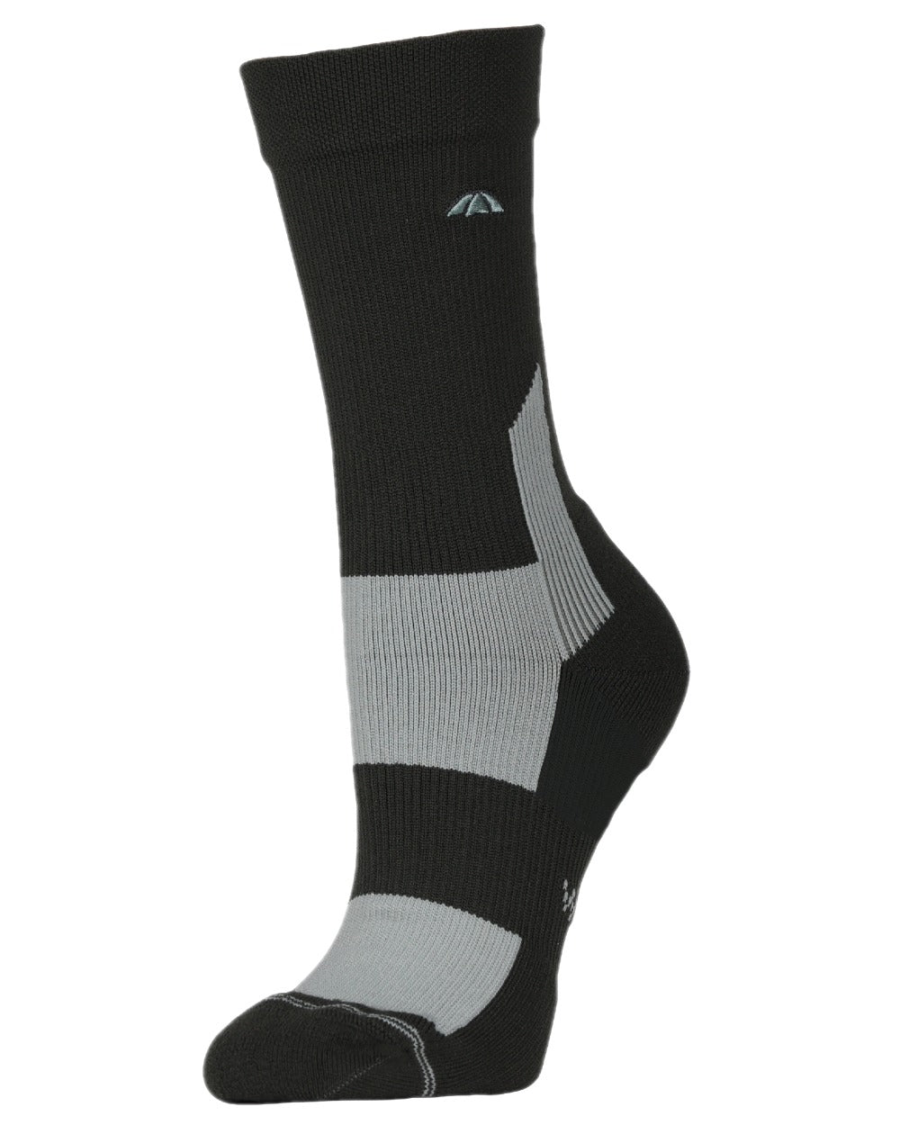 Midnight Green Soft Sage Coloured WeatherBeeta Performance Crew Riding Socks on white background 