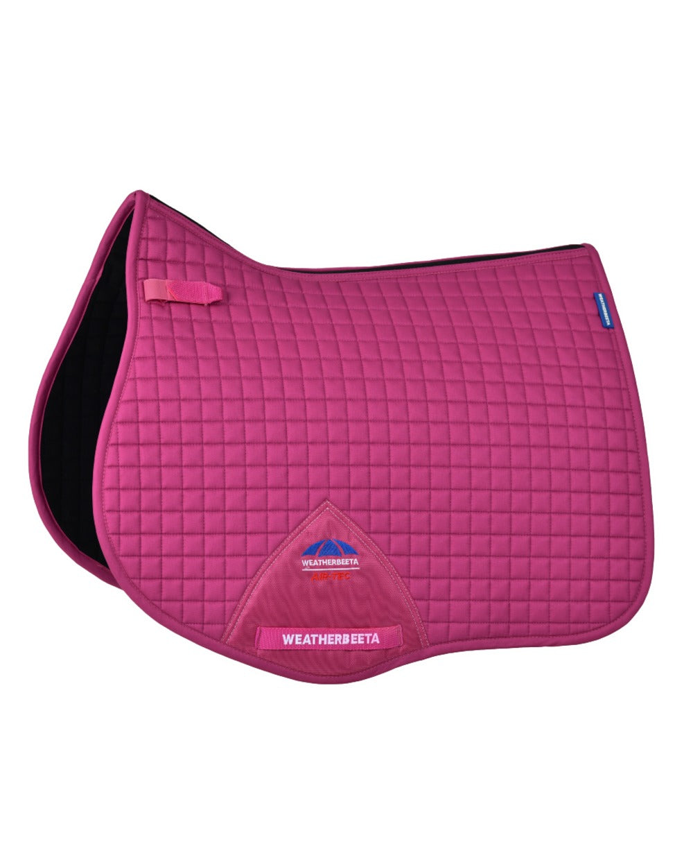 Bright Mangenta Coloured WeatherBeeta Prime Air-Tec All Purpose Saddle Pad on white background 