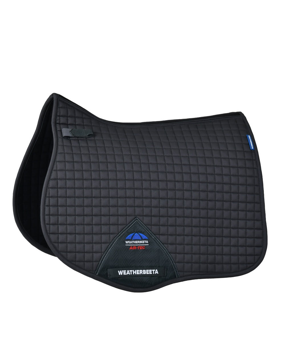 Charcoal Coloured WeatherBeeta Prime Air-Tec All Purpose Saddle Pad on white background 