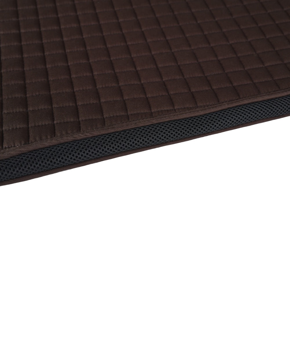 Chocolate Coloured WeatherBeeta Prime Air-Tec All Purpose Saddle Pad on white background 