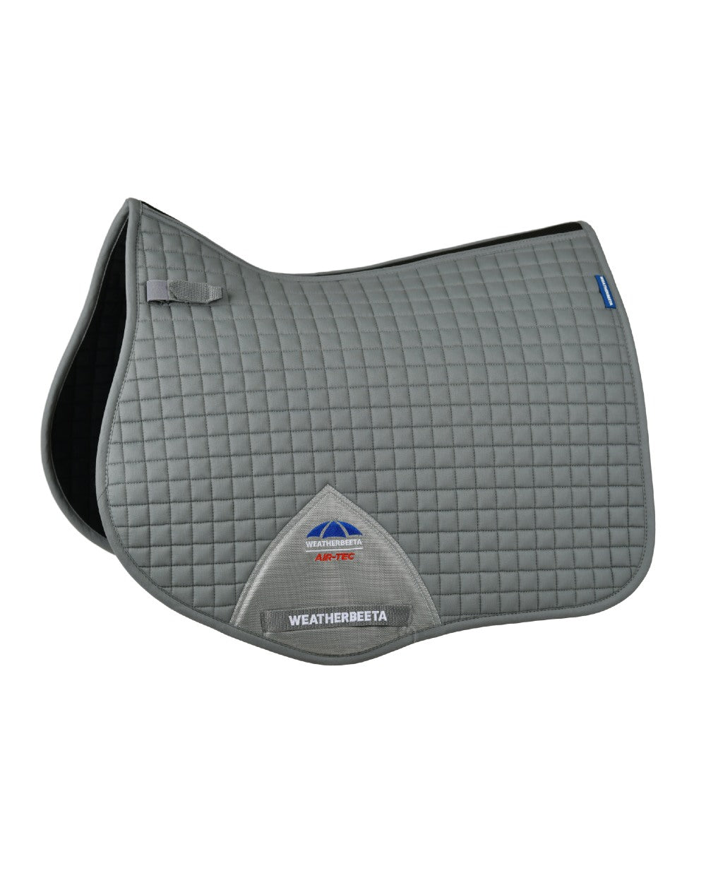 Grey Coloured WeatherBeeta Prime Air-Tec All Purpose Saddle Pad on white background 
