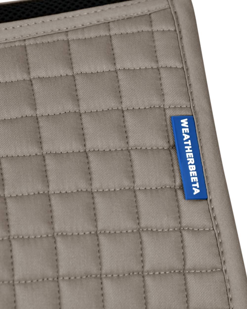 Natural Clay Coloured WeatherBeeta Prime Air-Tec All Purpose Saddle Pad on white background 