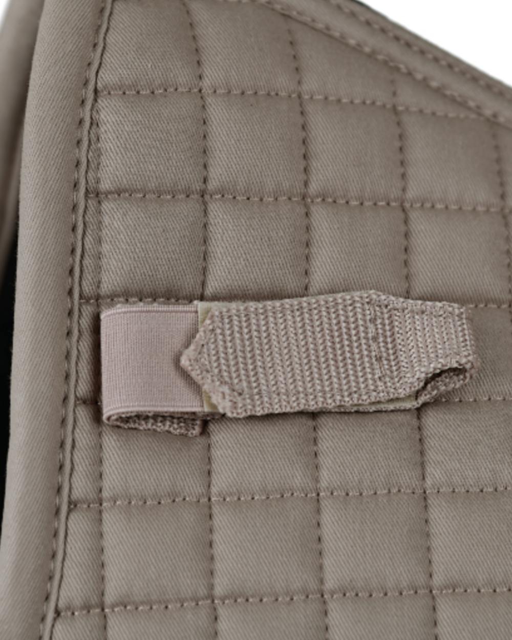 Natural Clay Coloured WeatherBeeta Prime Air-Tec All Purpose Saddle Pad on white background 