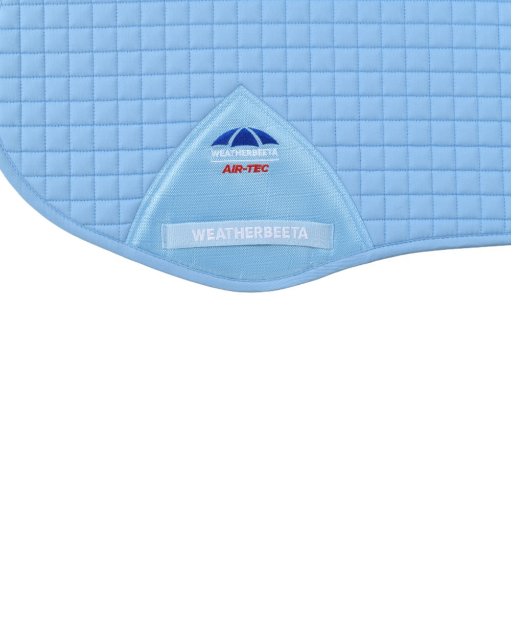 Sky Blue Coloured WeatherBeeta Prime Air-Tec All Purpose Saddle Pad on white background 