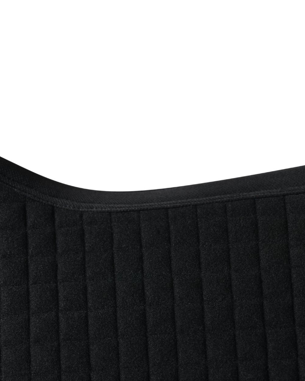 Charcoal Coloured WeatherBeeta Prime Air-Tec Dressage Saddle Pad on white background 