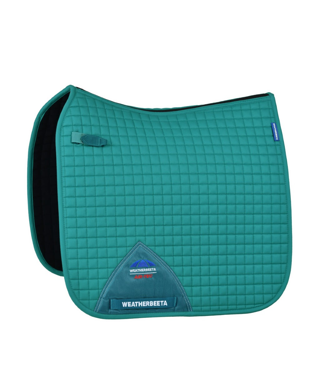 Dark Turquoise Coloured WeatherBeeta Prime Air-Tec Dressage Saddle Pad on white background 