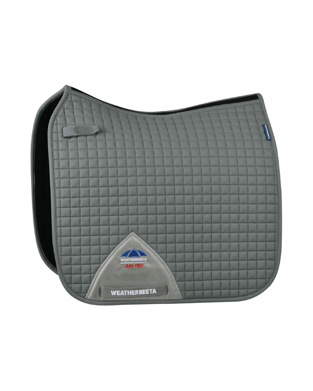 Grey Coloured WeatherBeeta Prime Air-Tec Dressage Saddle Pad on white background 