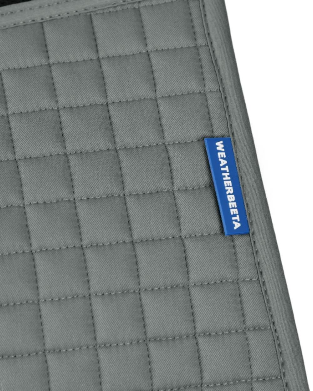 Grey Coloured WeatherBeeta Prime Air-Tec Dressage Saddle Pad on white background 