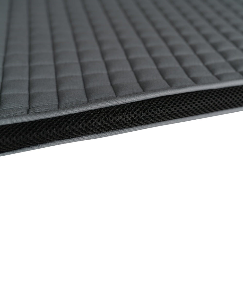 Grey Coloured WeatherBeeta Prime Air-Tec Dressage Saddle Pad on white background 
