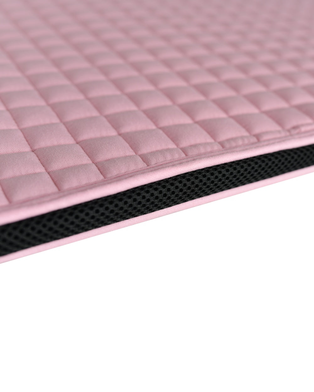 Light Pink Coloured WeatherBeeta Prime Air-Tec Dressage Saddle Pad on white background 