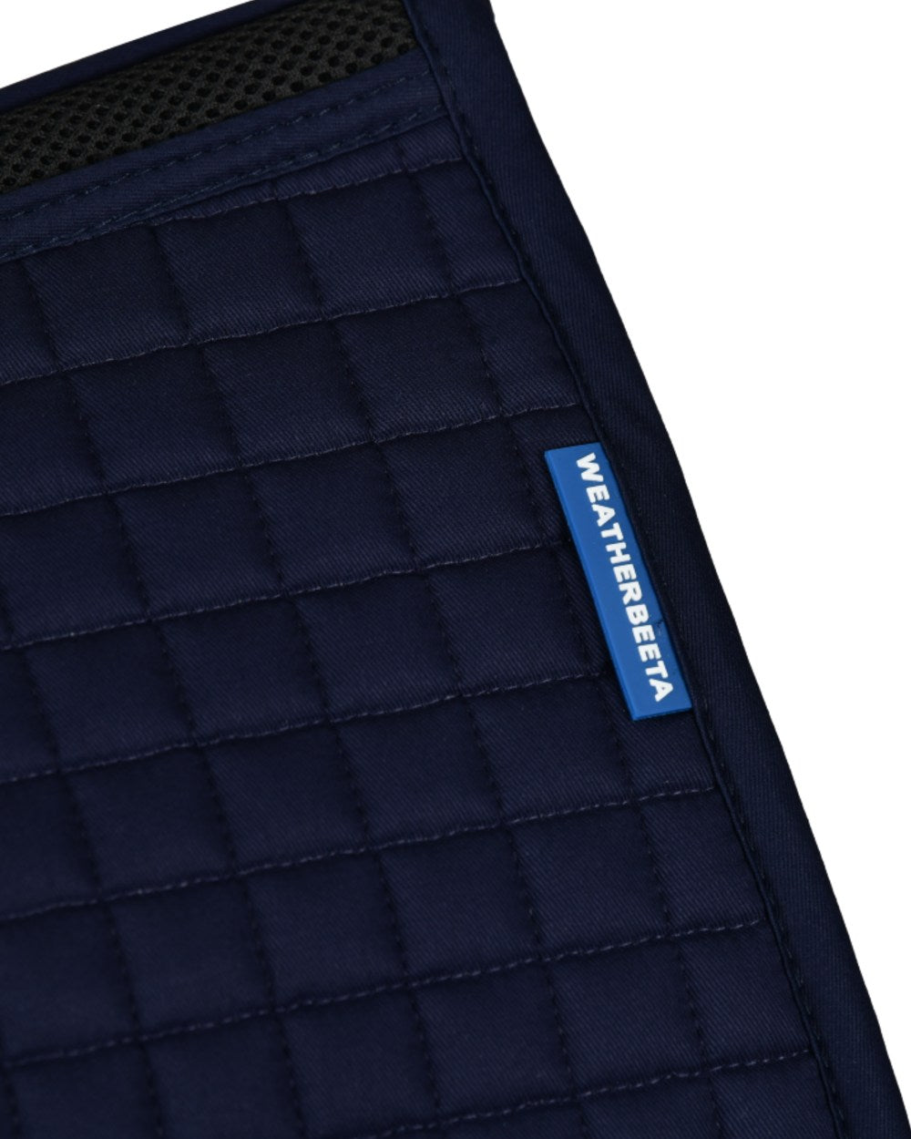 Navy Coloured WeatherBeeta Prime Air-Tec Dressage Saddle Pad on white background 