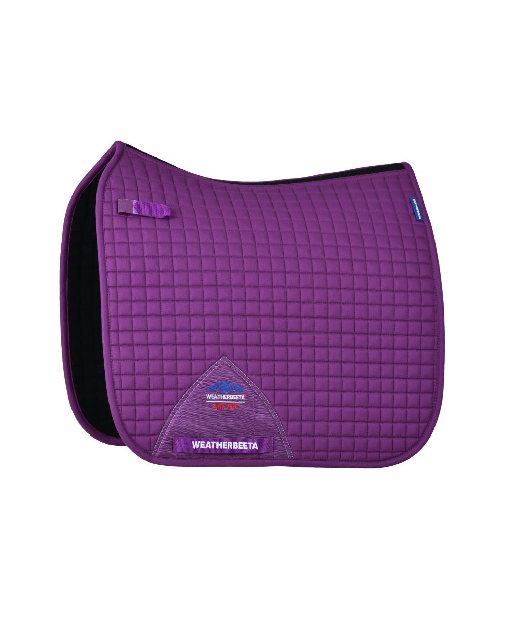 Violet Coloured WeatherBeeta Prime Air-Tec Dressage Saddle Pad on white background 