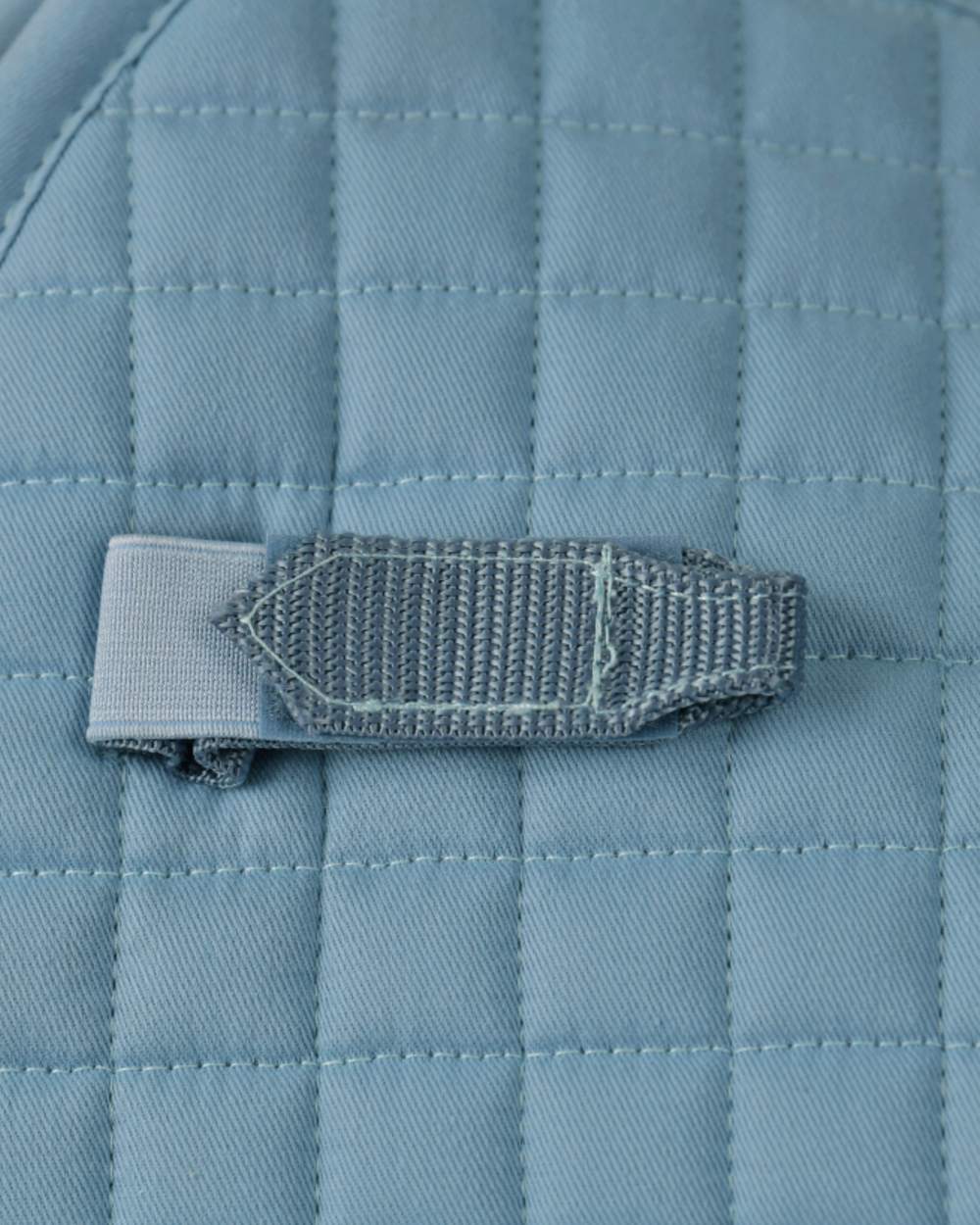 Washed Denim Coloured WeatherBeeta Prime Air-Tec Dressage Saddle Pad on white background 