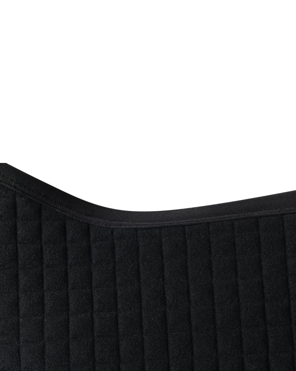 Chocolate Coloured WeatherBeeta Prime Air-Tec Jump Shaped Saddle Pad on white background 