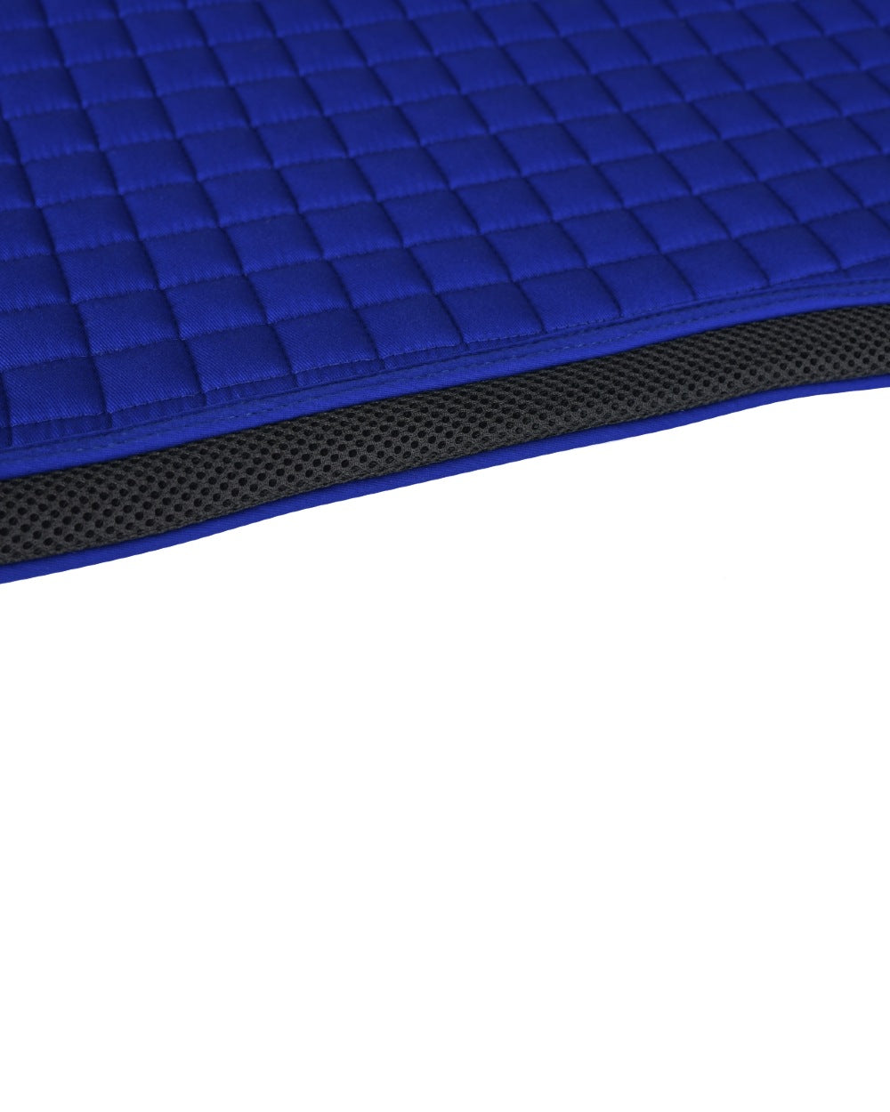 Cobalt Coloured WeatherBeeta Prime Air-Tec Jump Shaped Saddle Pad on white background 