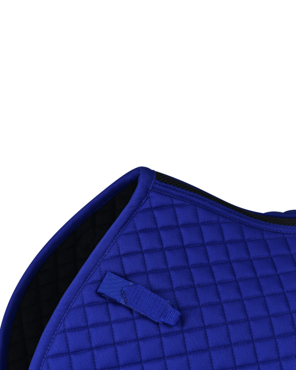 Cobalt Coloured WeatherBeeta Prime Air-Tec Jump Shaped Saddle Pad on white background 