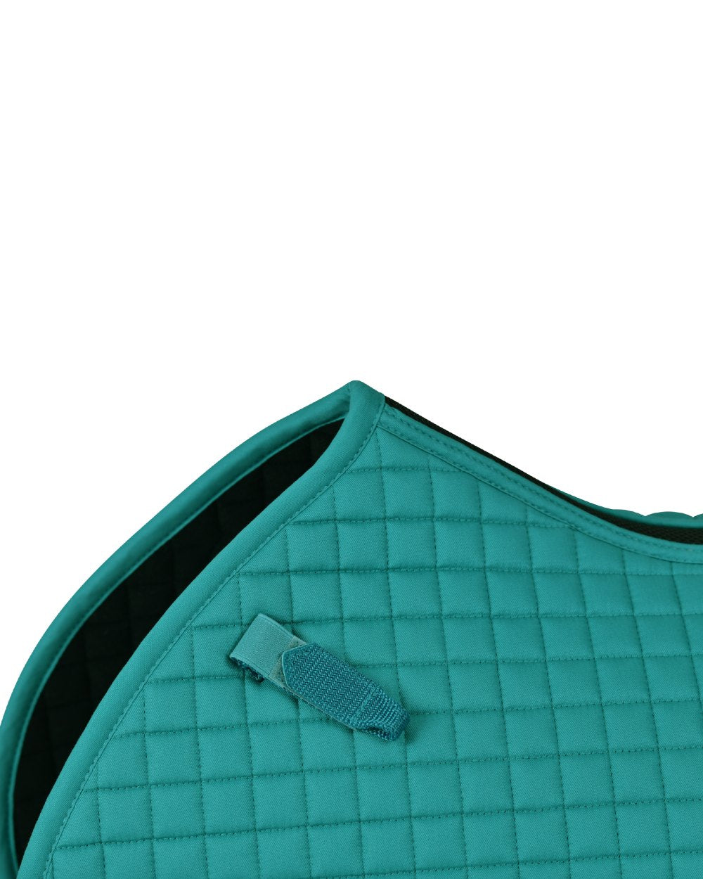 Dark Turquoise Coloured WeatherBeeta Prime Air-Tec Jump Shaped Saddle Pad on white background 