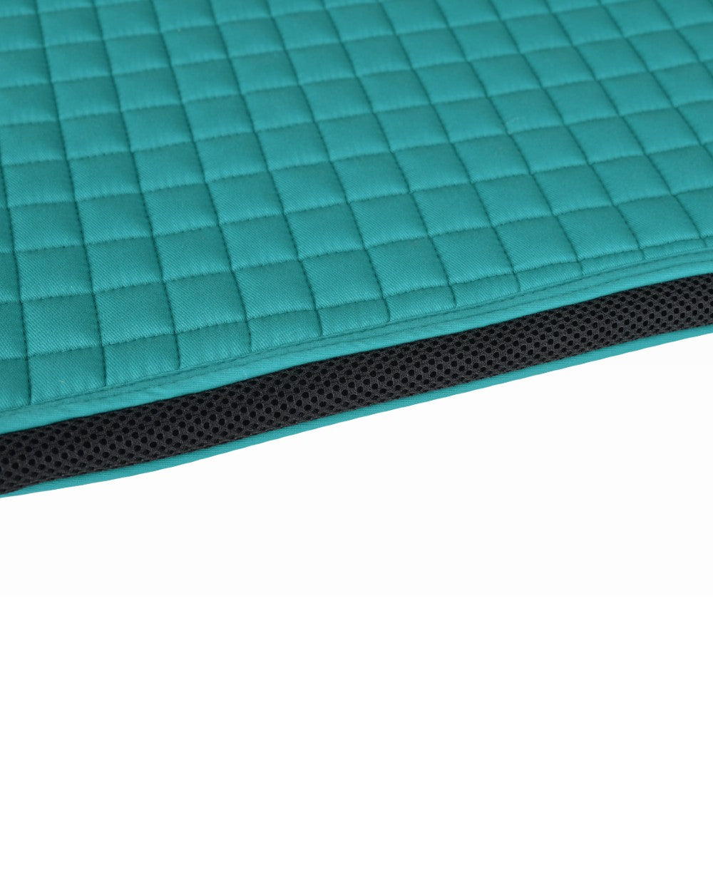 Dark Turquoise Coloured WeatherBeeta Prime Air-Tec Jump Shaped Saddle Pad on white background 