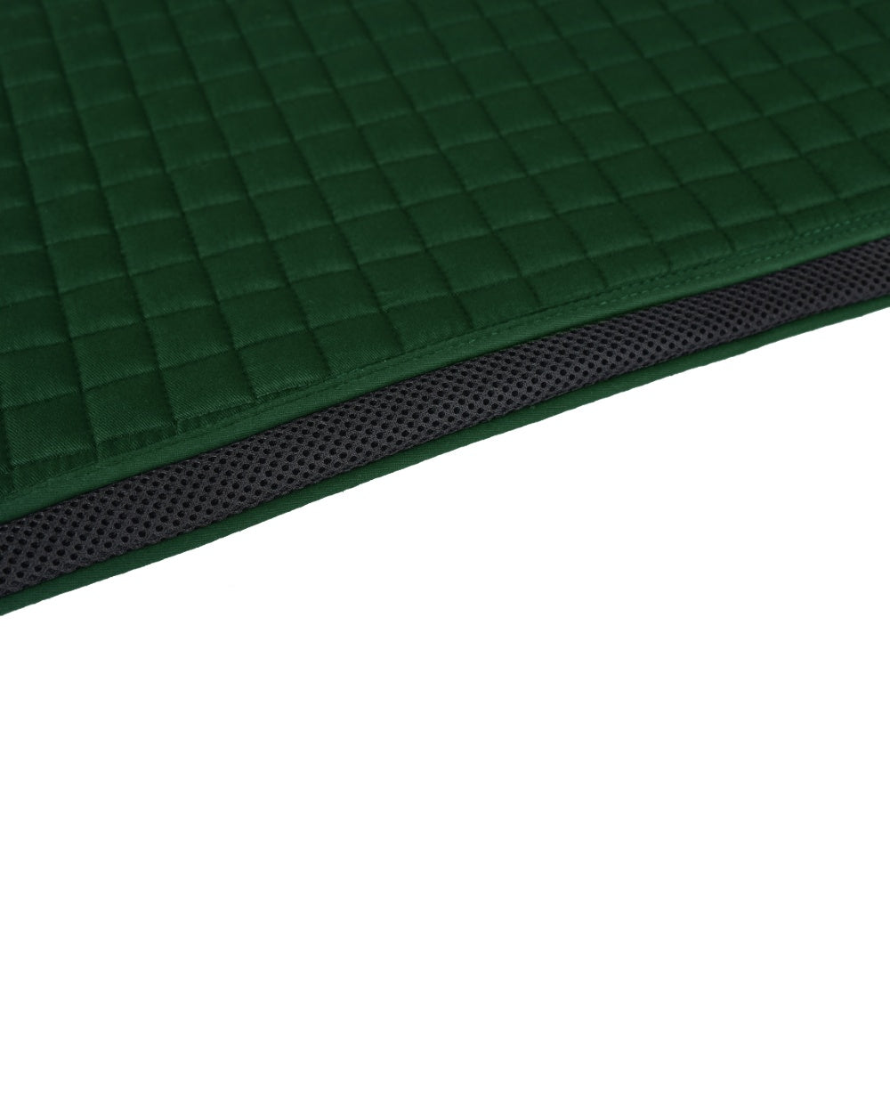 Forest Green Coloured WeatherBeeta Prime Air-Tec Jump Shaped Saddle Pad on white background 