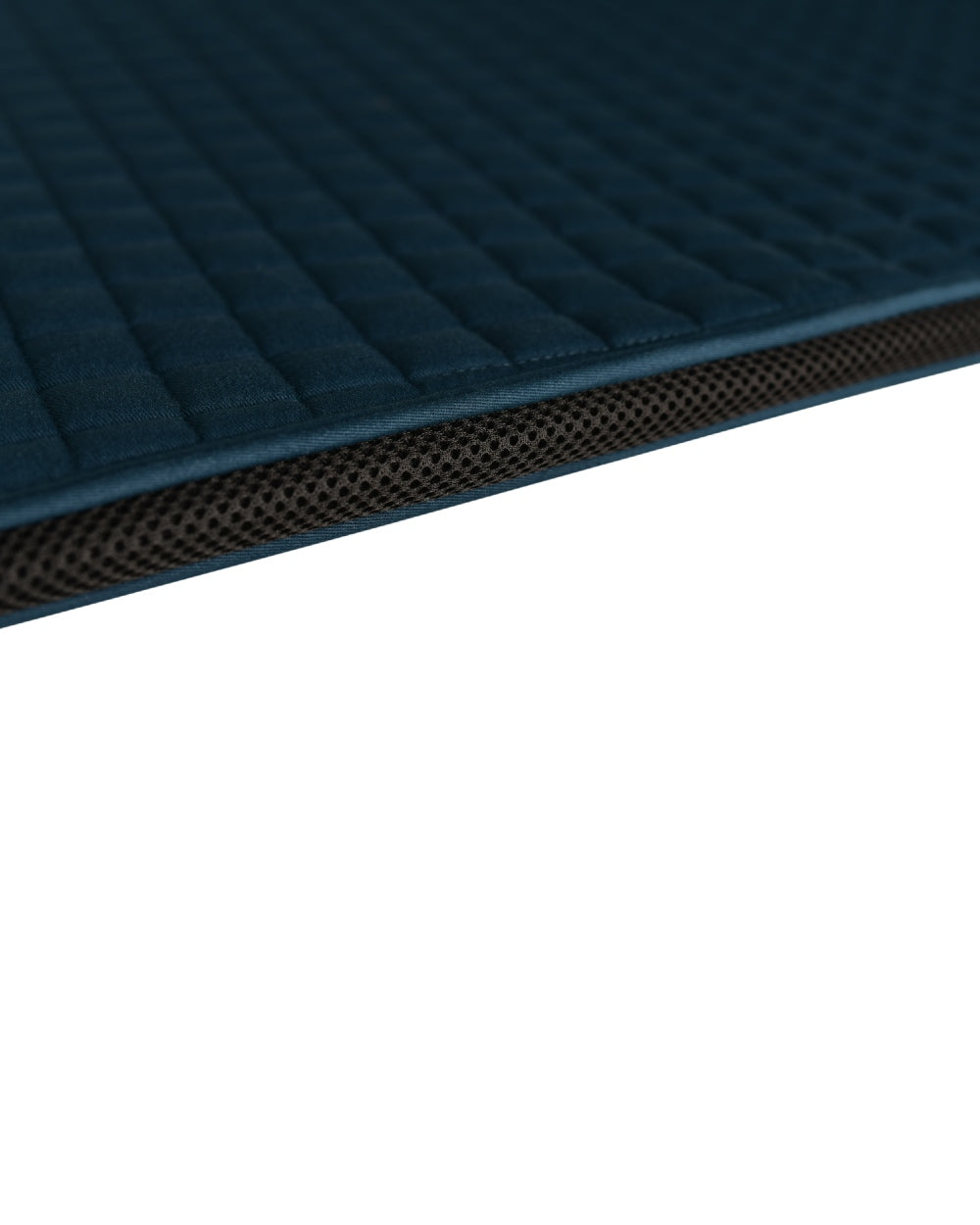 Midnight Teal Coloured WeatherBeeta Prime Air-Tec Jump Shaped Saddle Pad on white background 