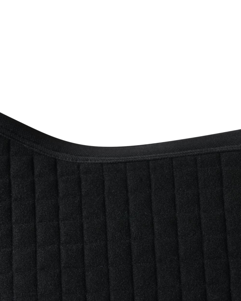 Navy Coloured WeatherBeeta Prime Air-Tec Jump Shaped Saddle Pad on white background 