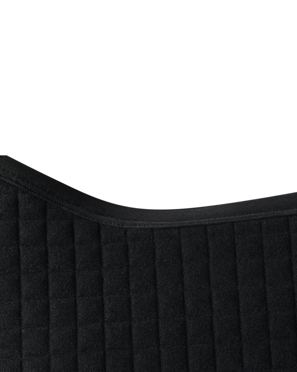 Washed Denim Coloured WeatherBeeta Prime Air-Tec Jump Shaped Saddle Pad on white background 