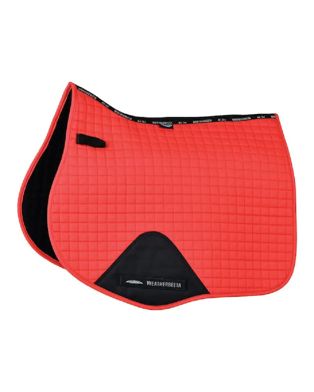 Bittersweet red coloured WeatherBeeta Prime All Purpose Saddle Pad on white background 