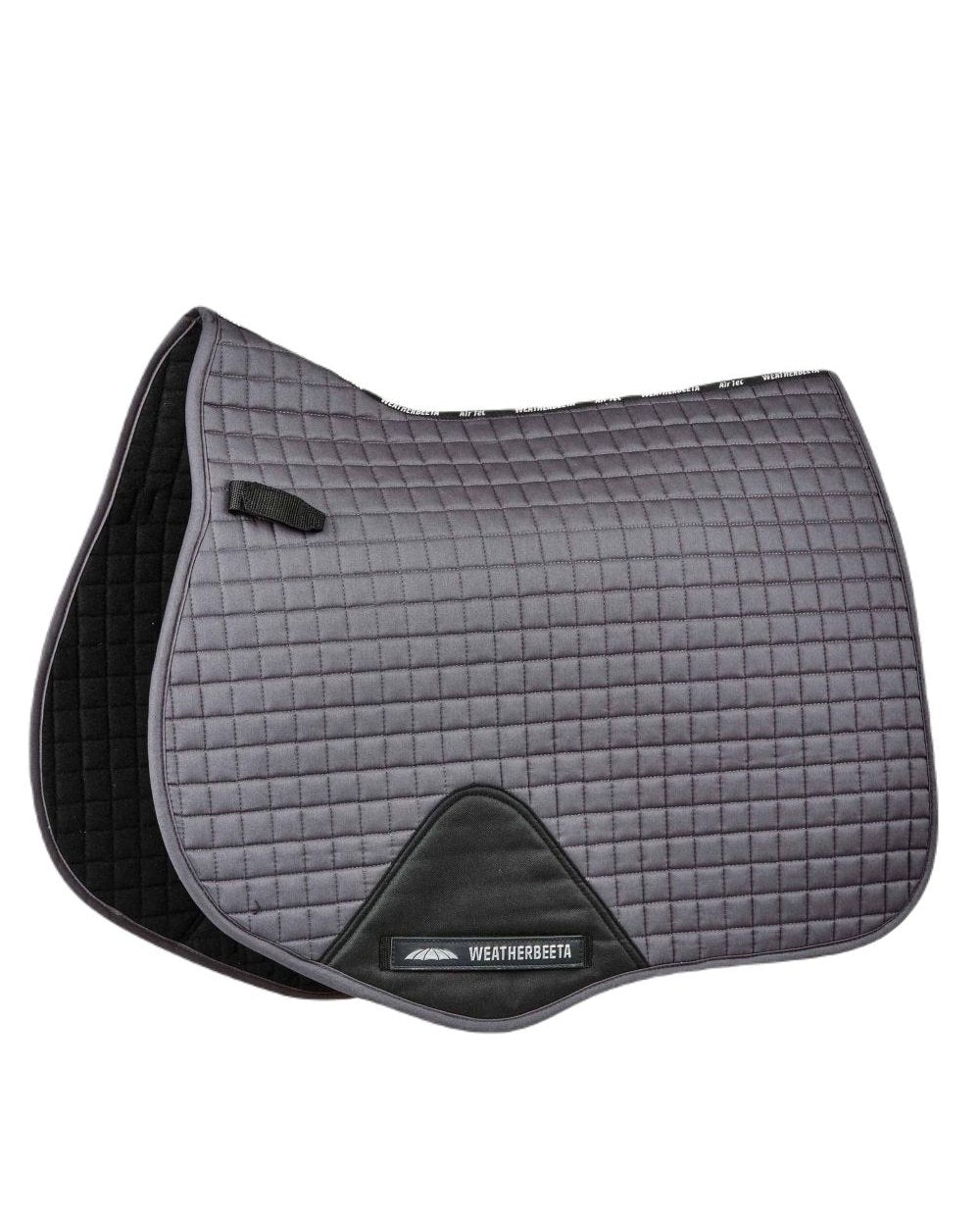 Grey coloured WeatherBeeta Prime All Purpose Saddle Pad on white background 