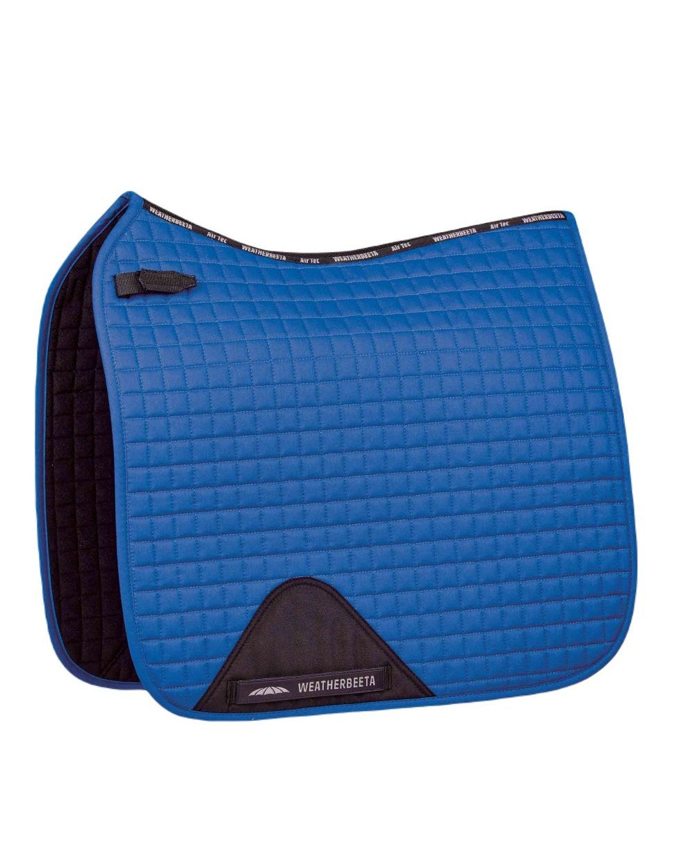 Royal Blue coloured WeatherBeeta Prime Dressage Saddle Pad on white background 