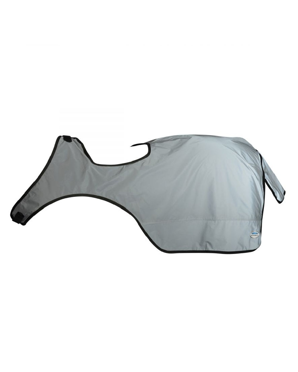 Silver Black coloured WeatherBeeta Reflective Wrap-Around Exercise Sheet on white background 