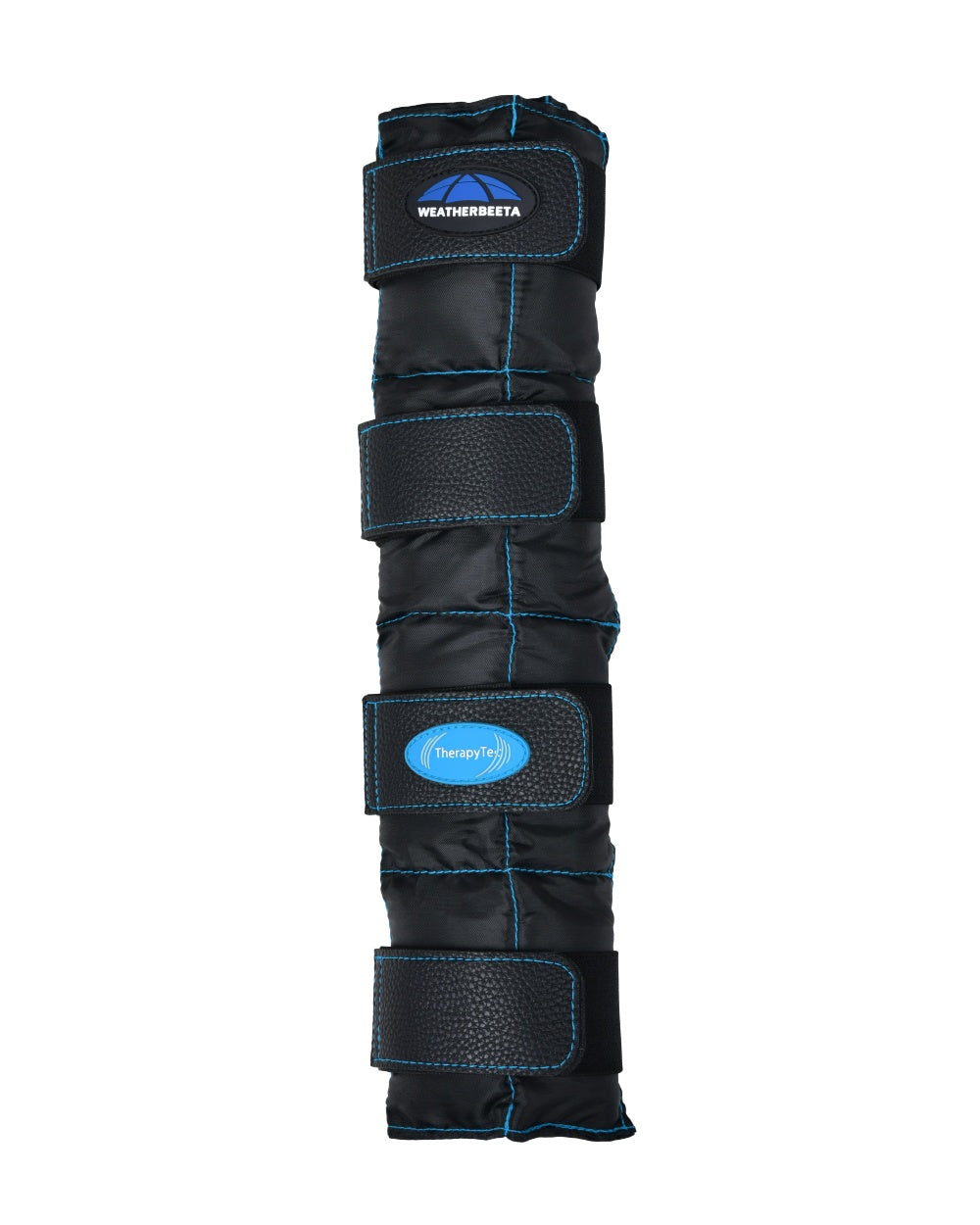 Black Coloured WeatherBeeta Therapy-Tec II Gel Ice Boots on white background 