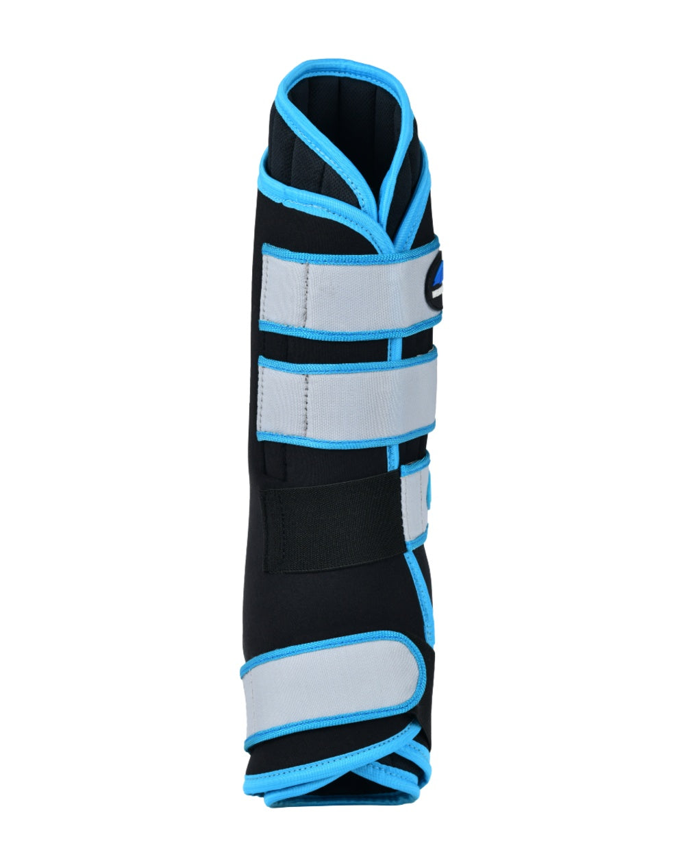Black Blue Coloured WeatherBeeta Therapy-Tec Stable Boot Wraps on white background 