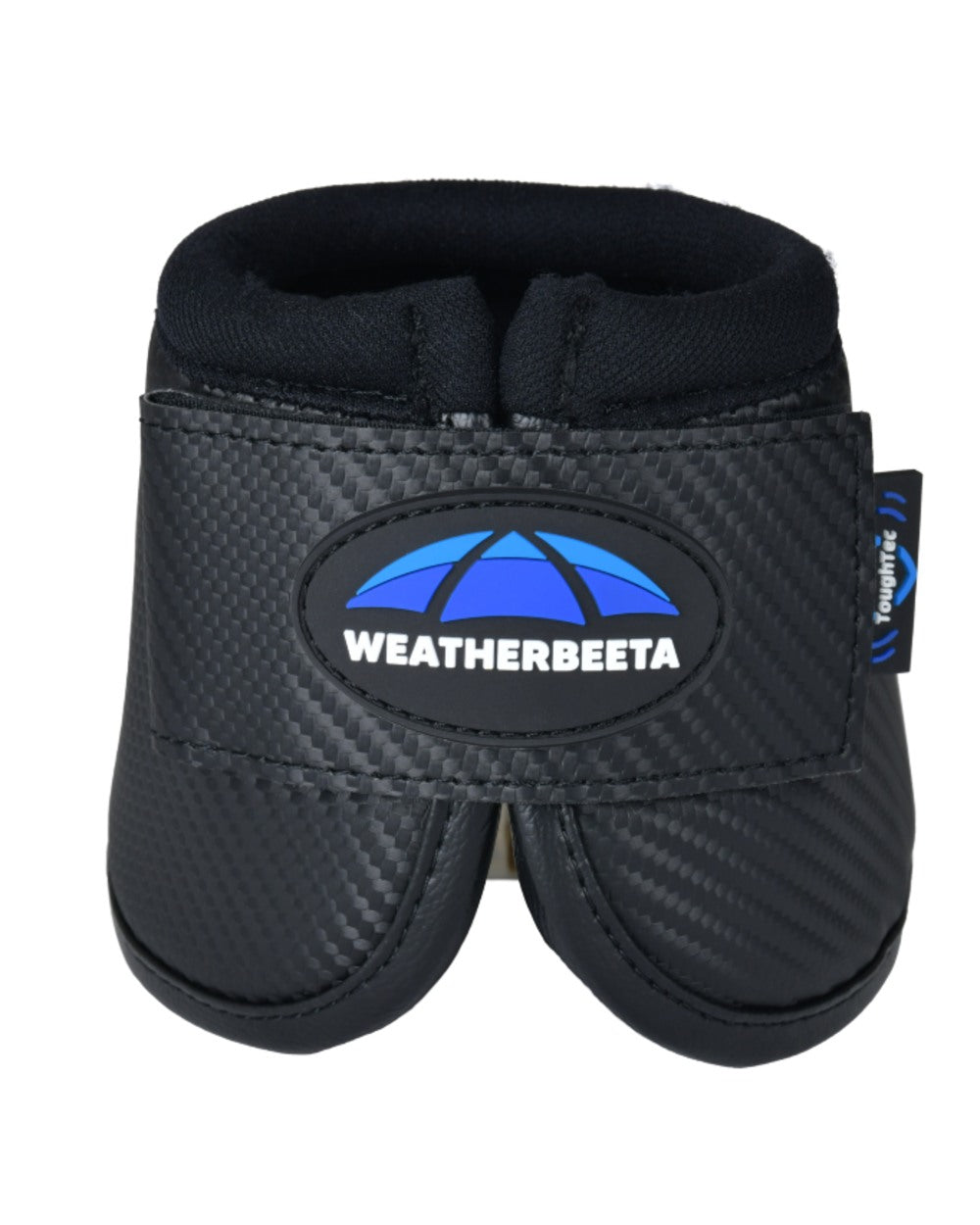 Black Coloured WeatherBeeta Tough-Tec Anatomical Bell Boots on white background 