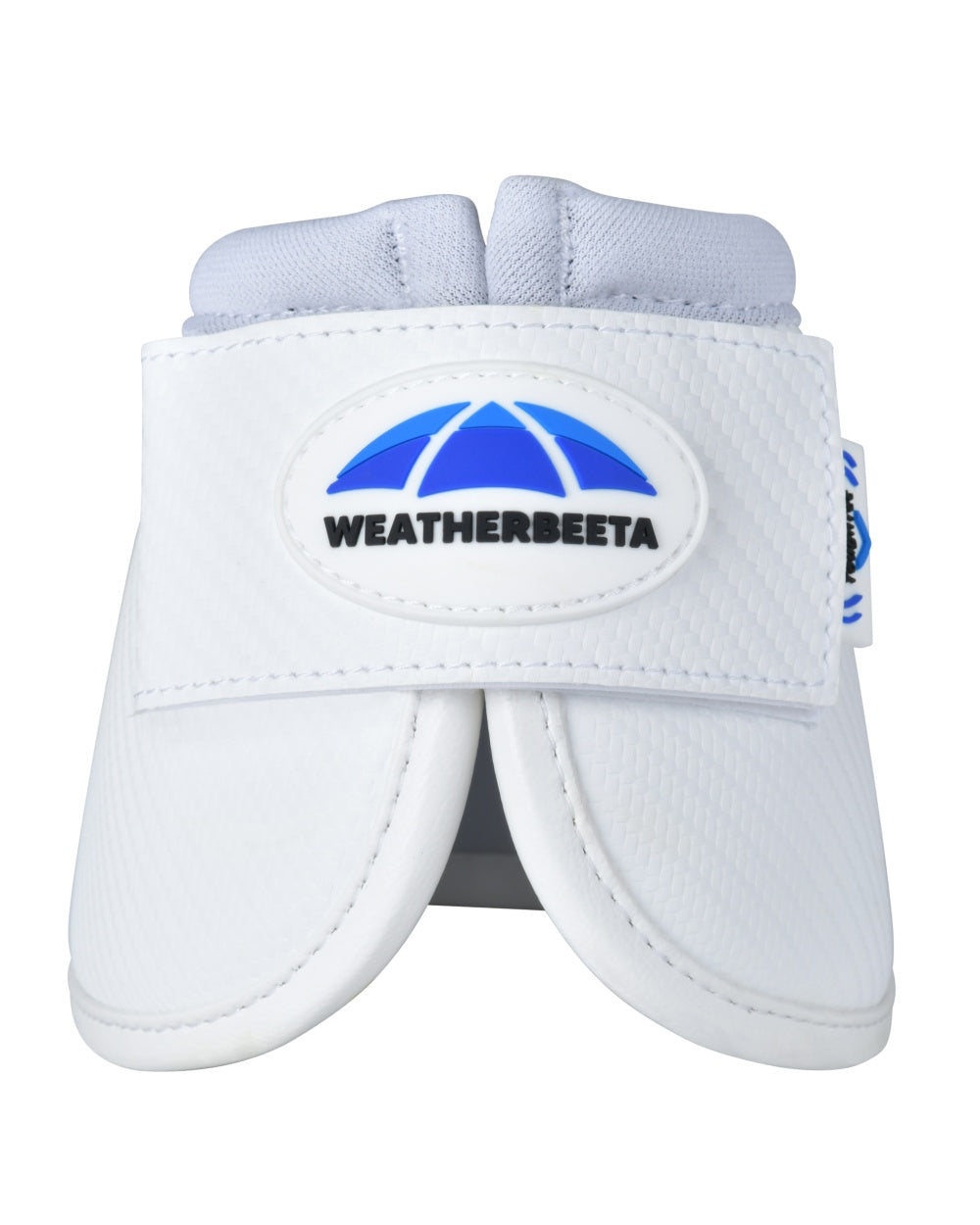 White Coloured WeatherBeeta Tough-Tec Anatomical Bell Boots on white background 