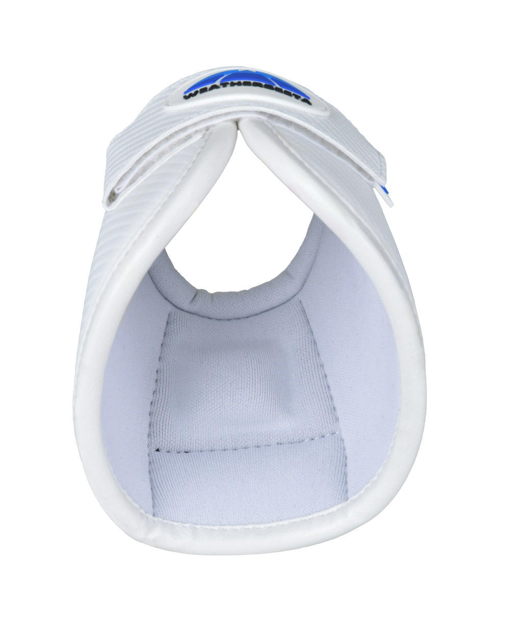 White Coloured WeatherBeeta Tough-Tec Anatomical Bell Boots on white background 