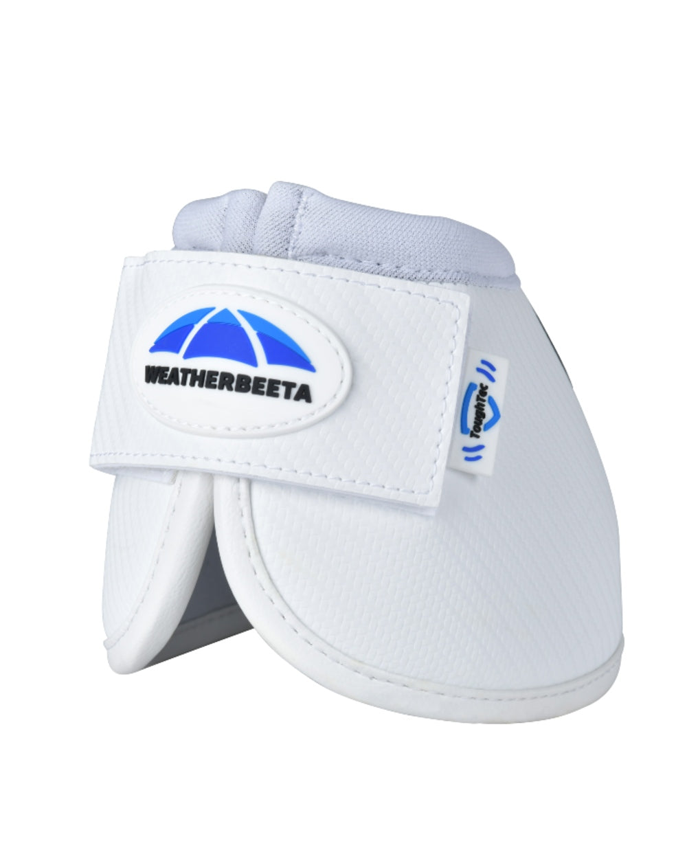 White Coloured WeatherBeeta Tough-Tec Anatomical Bell Boots on white background 