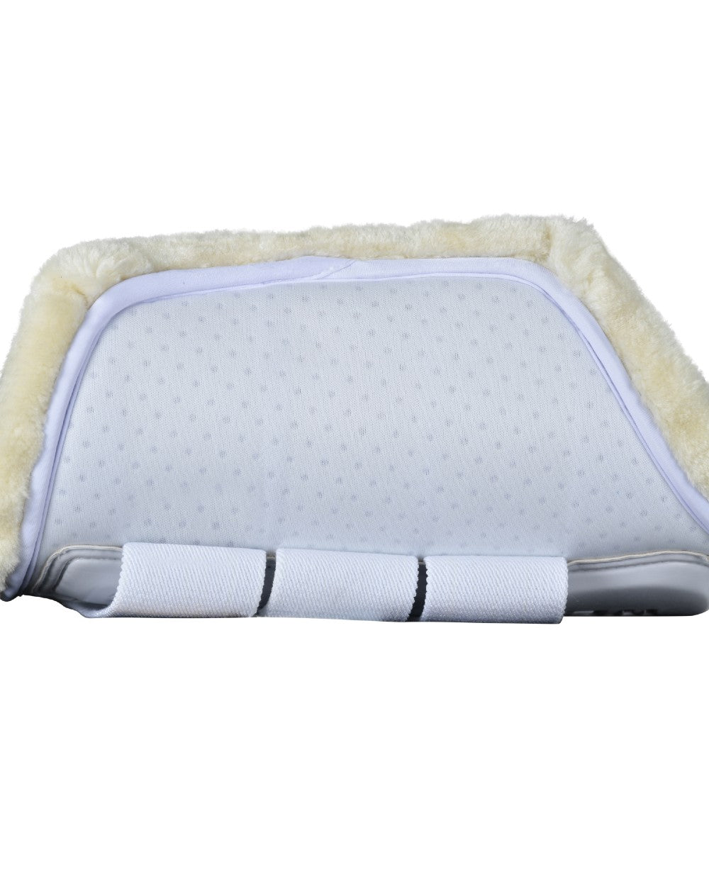 White Coloured WeatherBeeta Tough-Tec Comfy Fleece Brushing Boots on white background 