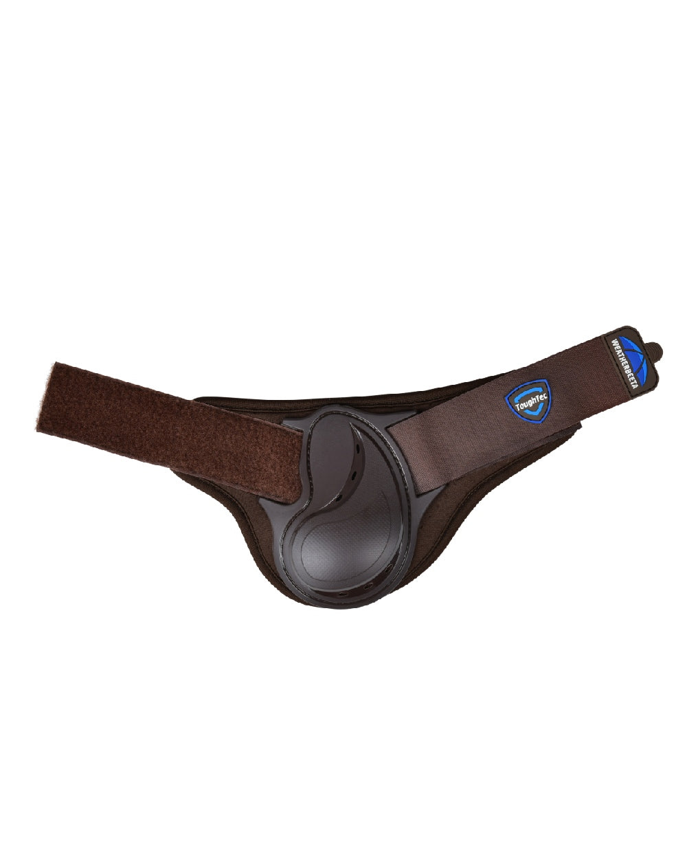 Brown Coloured WeatherBeeta Tough-Tec Essential Fetlock Boots on white background 