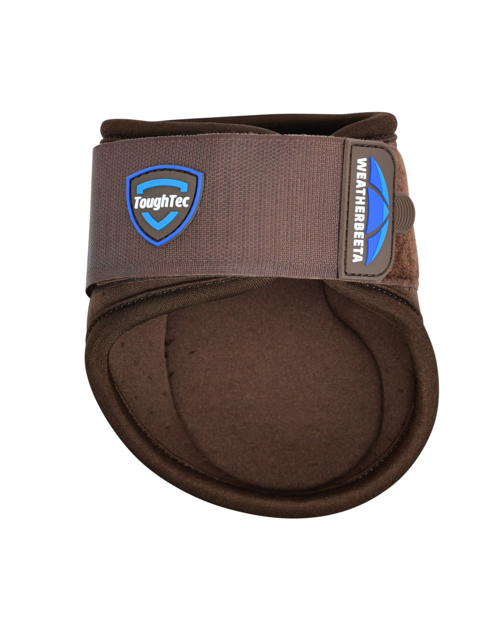 Brown Coloured WeatherBeeta Tough-Tec Essential Fetlock Boots on white background 