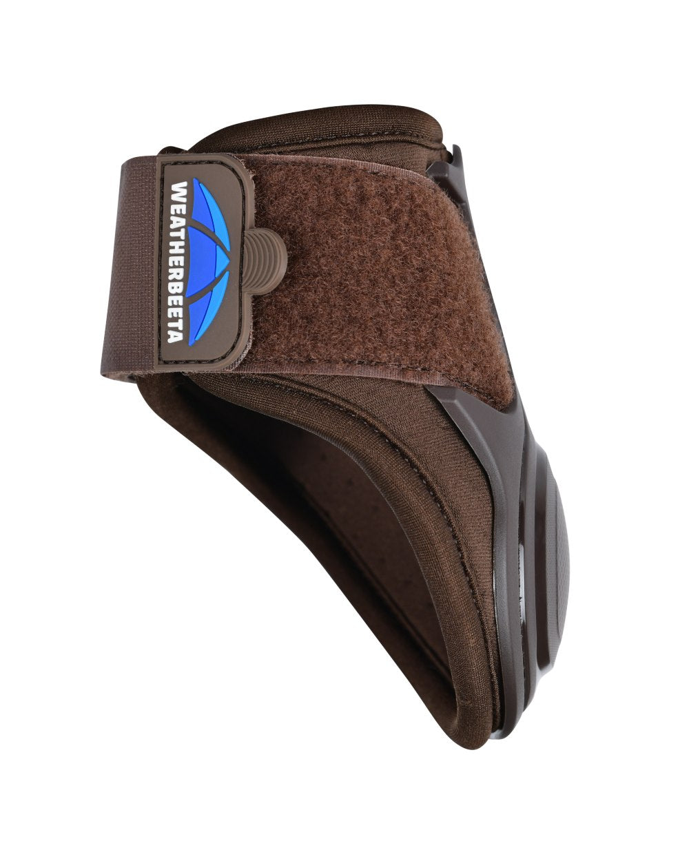 Brown Coloured WeatherBeeta Tough-Tec Essential Fetlock Boots on white background 