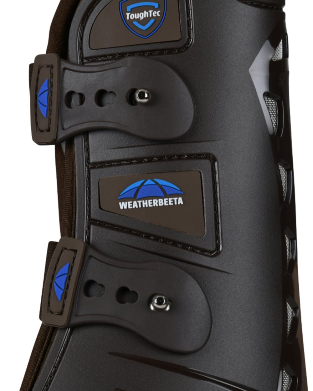 Brown Coloured WeatherBeeta Tough-Tec Essential Open Front Boots on white background 