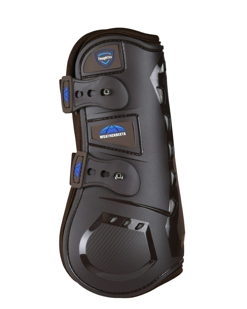 Brown Coloured WeatherBeeta Tough-Tec Essential Open Front Boots on white background 