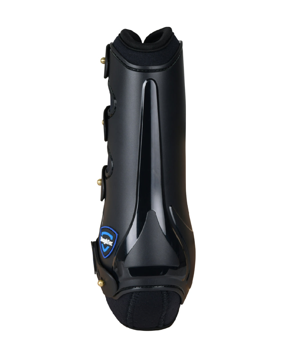 Black Coloured WeatherBeeta Tough-Tec Hard Shell Dressage Boots on white background 