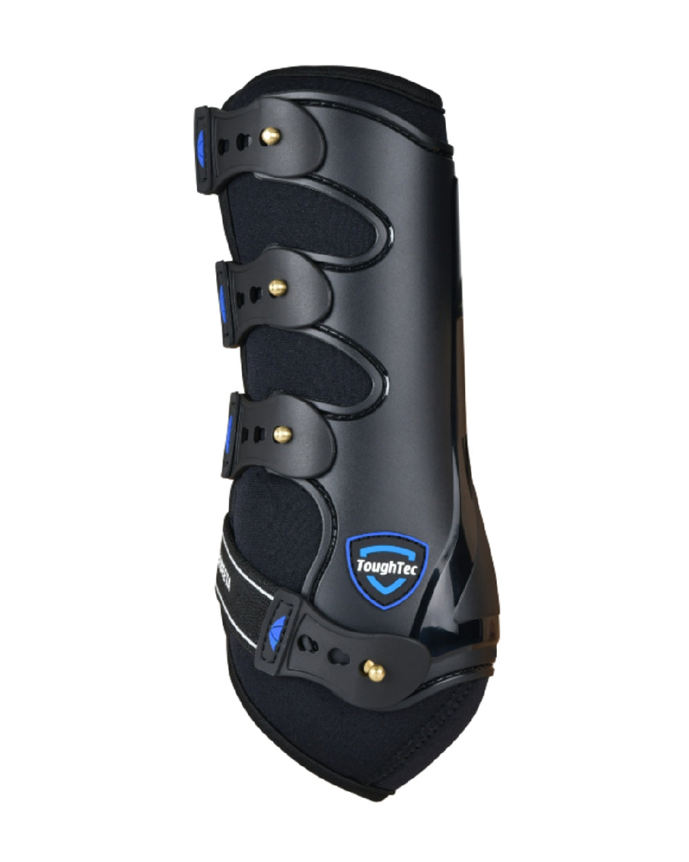 Black Coloured WeatherBeeta Tough-Tec Hard Shell Dressage Boots on white background 