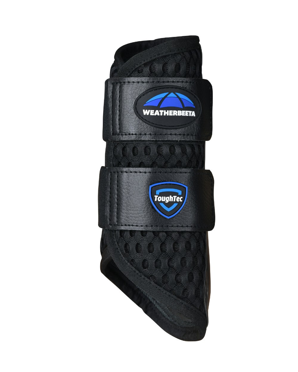Black Coloured WeatherBeeta Tough-Tec Mesh Brushing Boots on white background 