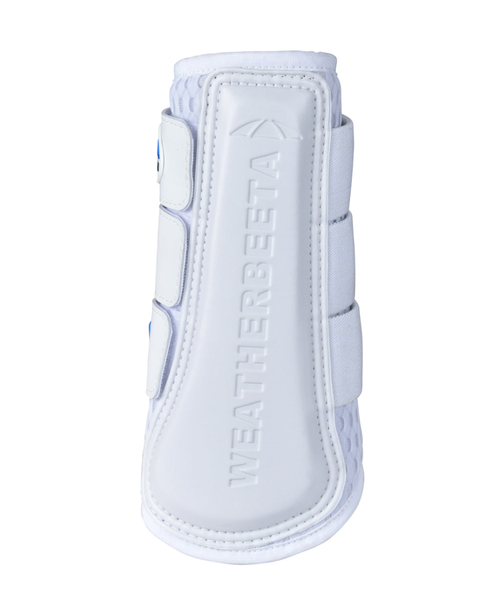 White Coloured WeatherBeeta Tough-Tec Mesh Brushing Boots on white background 