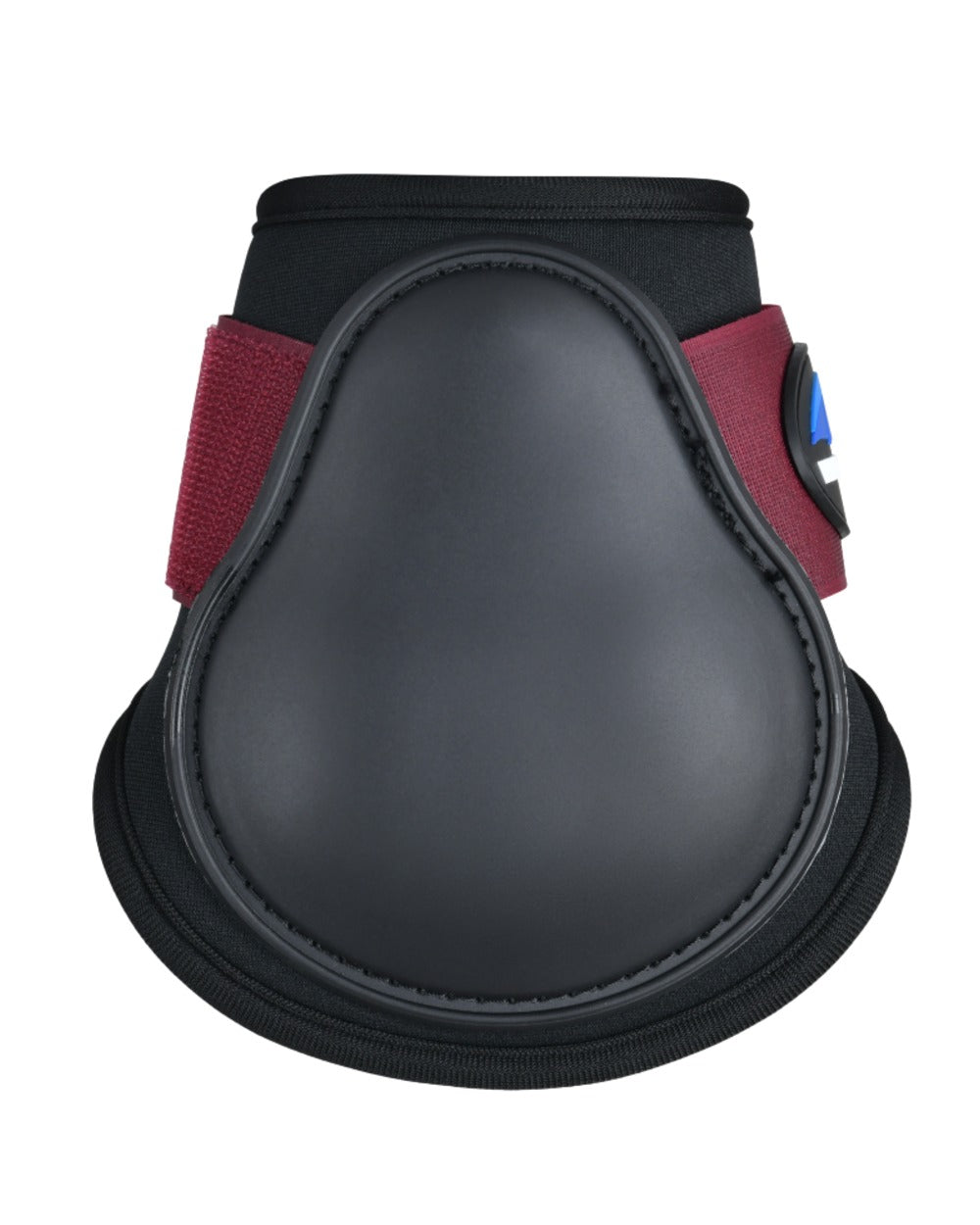 Black Burgundy Coloured WeatherBeeta Tough-Tec Prime Fetlock Boots on white background 
